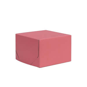 Two Piece Gift Boxes: 2 Piece Gift Box Coral Chiffon 152x152x102mm