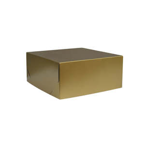 Two Piece Gift Boxes: 2 Piece Gift Box Gold 305x305x127mm