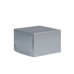 Two Piece Gift Boxes: 2 Piece Gift Box Silver 152x152x102mm