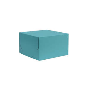 Two Piece Gift Boxes: 2 Piece Gift Box Aqua Marine 203x203x152mm