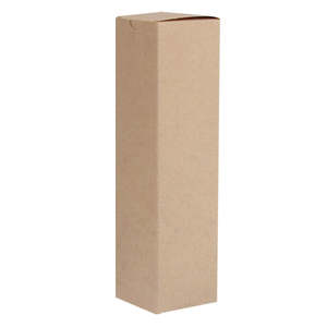 Wine 1 Bottle Box Natural Kraft 89x89x343mm