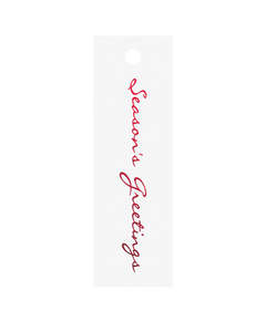 Clearance: Gift Tags Seasons Greetings Red