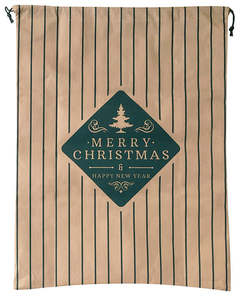 Xmas Stripe Large Non Woven Bag