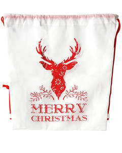 Xmas Deer Small Backpack Non Woven Bag