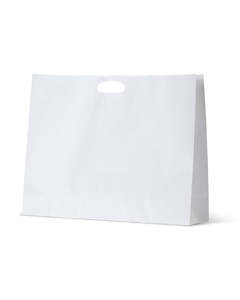 Paper Dcut White Kraft Bag - Boutique - 50/Ctn