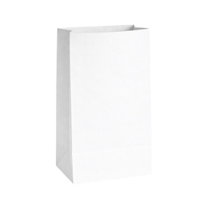 Paper Lunch Bags: SOSW#8 - WHITE SOS bags #8
