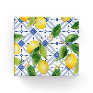 Lemon Blue Tile Wrap