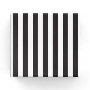 Cafe Stripes on Matte Wrap Black