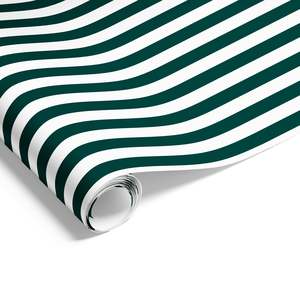 Cafe Stripes on Matte Wrap Hunter Green