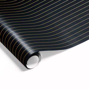 Pinstripes Wrap Black Gold