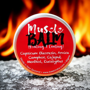 Products: Bee Kind Arnica Muscle Balm with Capsaicin Menthol