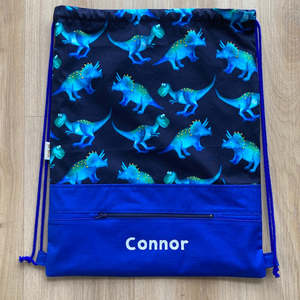 Products: Black Dino, Personalised Swim Bag - Collections – bee Moore