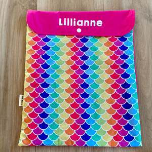 Products: Rainbow Scales, Personalised Book Bag - Collections – bee Moore
