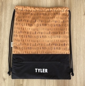 Products: Mustard Stripe, Personalised Swim Bag - Collections – bee Moore