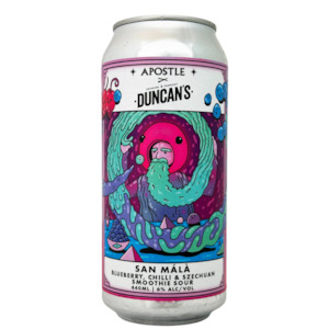 Duncan's x Apostle San Mala Blueberry, Chilli & Szechuan Smoothie Sour 440mL