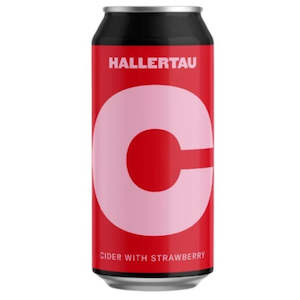 Cider: Hallertau Strawberry Cider 440mL