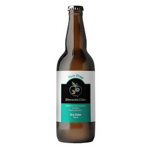 Cider: Elemental Cider Pear Drop Dry Cider 500mL Bottle