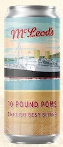 Mcleods Brewery Of The Month: McLeod's 10 Pound Poms English Best Bitter 440mL