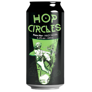 Double Vision Hop Circles Fresh Hop Hazy IPA 440mL