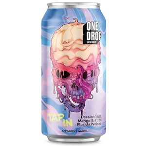 One Drop Brewing Tap In Passionfruit, Mango & Yuzu Florida Weisse 440mL