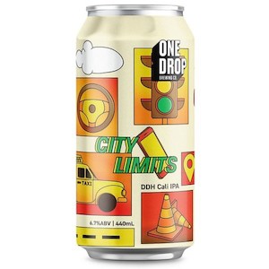 One Drop Brewing City Limited DDH Cali IPA 440mL