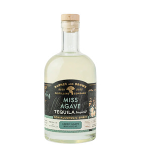 Non Alcoholic Mixers: Barnes & Brown Non Alcoholic Miss Agave Tequila 700mL