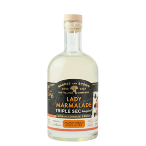 Non Alcoholic Mixers: Barnes & Brown Non Alcoholic Lady Marmalade Triple Sec 700mL