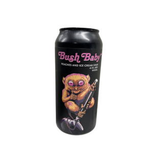 Double Vision Bush Baby Peaches and Ice Cream Sour (440mL)