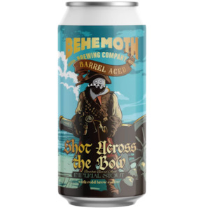 Beer Brand: Behemoth Shot Across the Bow Imperial Stout Aged in Bourbon Barrels with Cold Brew Coffee 440mL