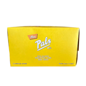 Non Alcoholic Mixers: Pals 0% Pineapple & Lime Soda 6pk