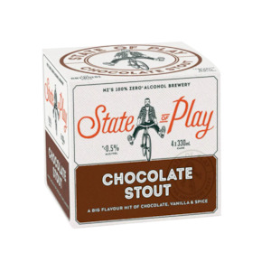 State of Play Non Alcoholic Chocolate Stout 4x330mL