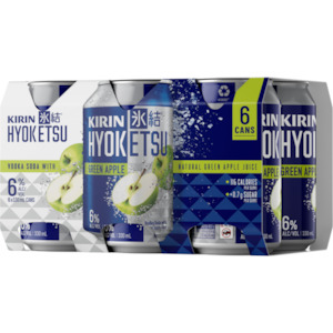 Kirin Hyoketsu Vodka Green Apple 6x330mL