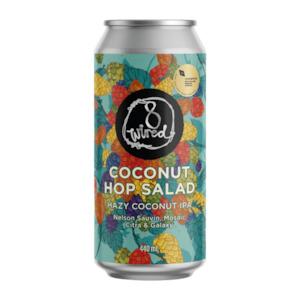8 Wired Hop Salad Coconut Hazy IPA 440mL