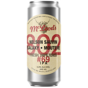 McLeod's 802 #69 Fresh Unfiltered IPA 440mL
