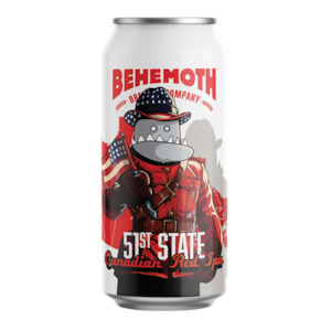 Beer Brand: Behemoth 51st State Canadian Red IPA 440mL