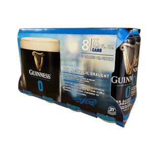 Guinness 0.0% Non Alcoholic Stout 8x440mL