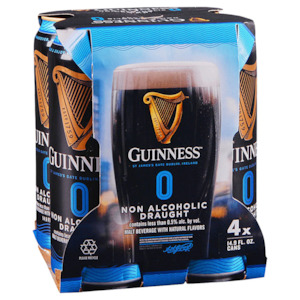Spirits Country: Guinness 0.0% Non Alcoholic Stout 4x440mL