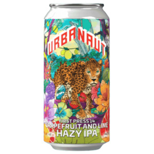Urbanaut Brewery Of The Month November 2020: Urbanaut First Press 14 Grapefruit and Lime Hazy IPA 440mL