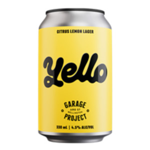Garage Project Yello Citrus Lemon Lager 330mL can
