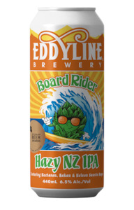 Eddyline Board Rider Hazy NZ IPA 440mL