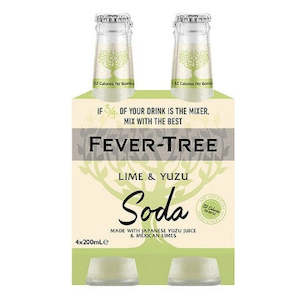 Tonic: Fever Tree Lime Yuzu Soda 4x200mL
