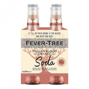 Tonic: Fever Tree Blood Orange Soda 4x200mL