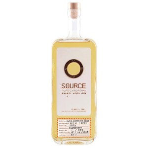 Cardrona Distillery: Cardrona Distillery The Source Chardonnay Barrel Aged Gin 750mL