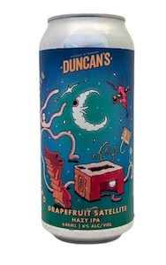 Duncans Brewery Of The Month: Duncan's Grapefruit Satellite Hazy IPA 440mL