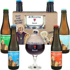 St Bernardus 4x330mL + Glass Giftpack