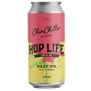Chin Chiller Brewery Of The Month: Chinchiller Hop Life CHCH 08 Hazy IPA 440mL