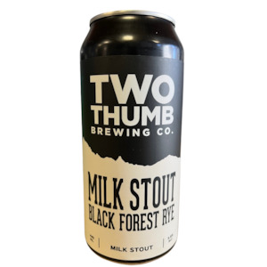 Two Thumb Brewing Milk Stout Black Forest Rye 440mL