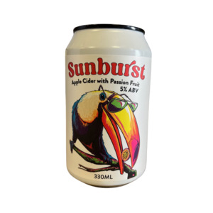 Cider: Double Vision Sunburst Apple Cider with Passionfruit 330mL