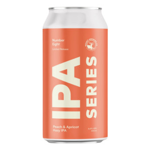 Beer Style: Mount Brewing IPA Series November Edition Number Eight Peach & Apricot Hazy IPA 440mL