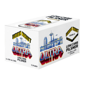 Urbanaut 'Ultra' Low Carb Pilsner 6x330mL